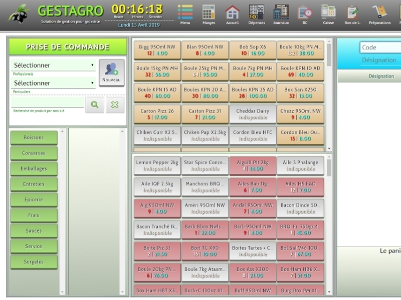 ERP Grossiste en agro-alimentaire